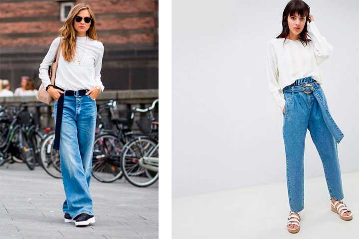С чем носить широкие джинсы? кому можно их надевать? с какой одеждой и обувью комбинировать?