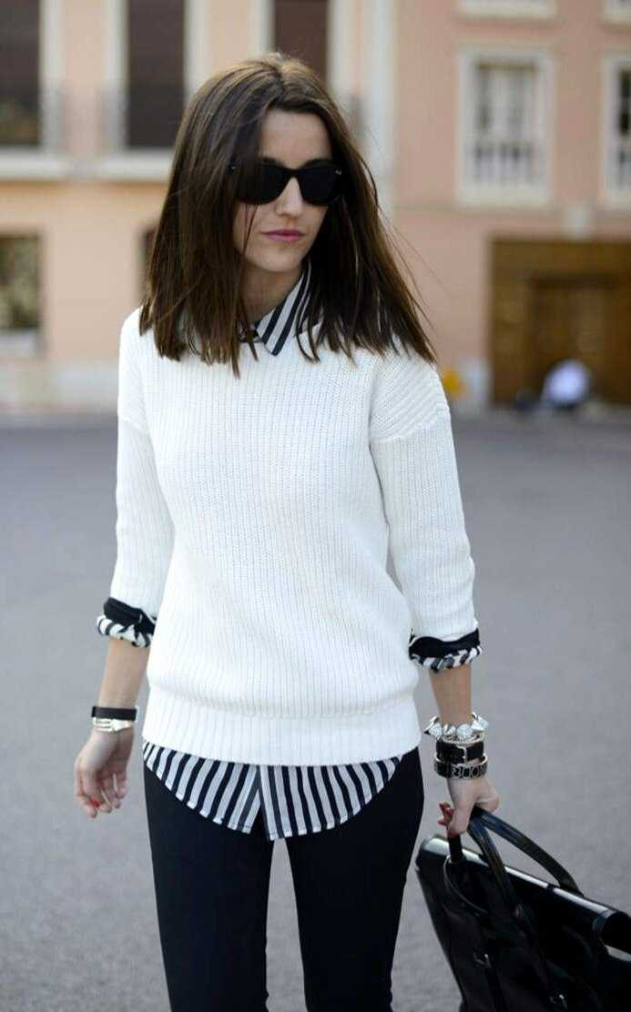 Как и с чем носить женский белый свитер? модные образы и сочетания с фото