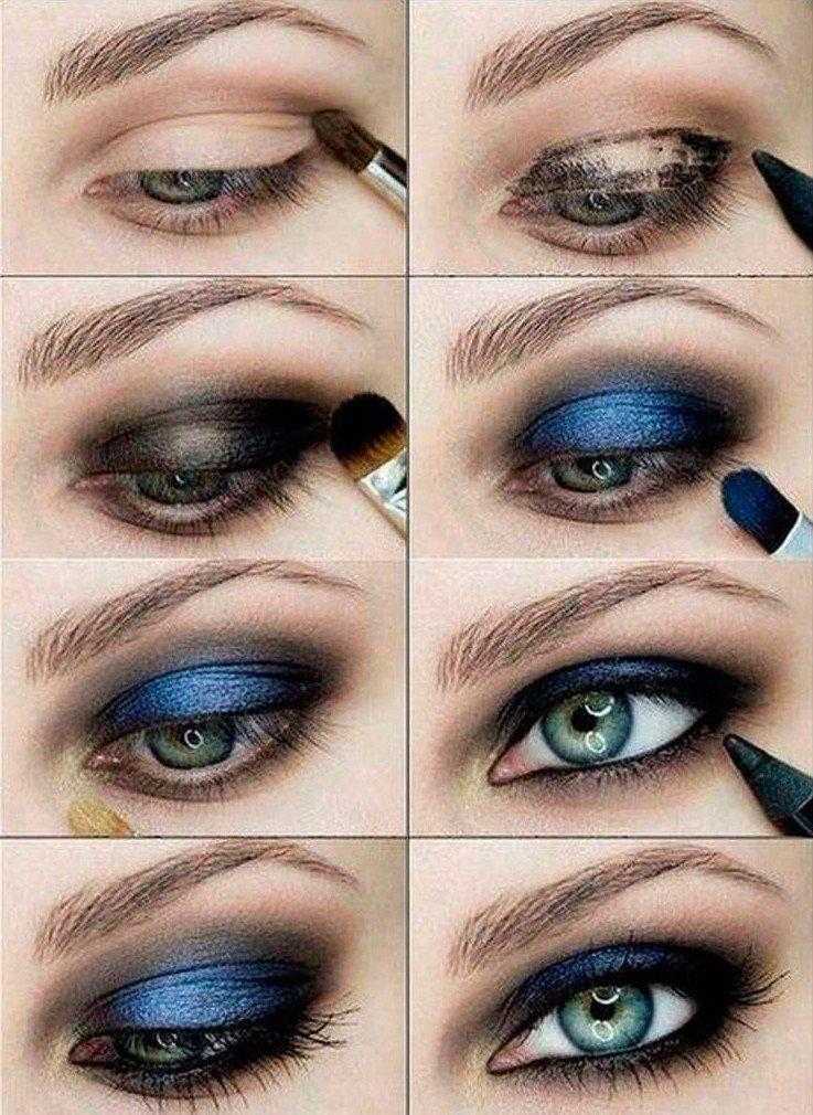 Цвета теней для голубых глаз: макияж знаменитостей