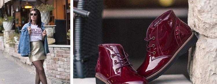 Лаковые ботинки женские: модная обувь 2021 года