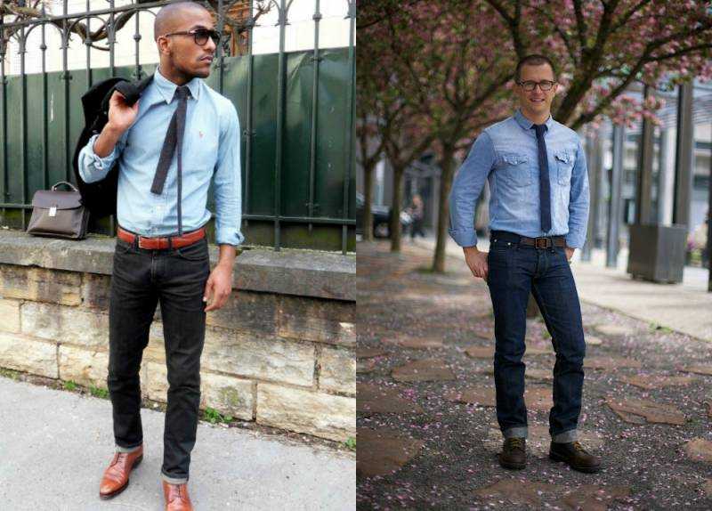 Как выбрать и правильно носить классическую рубашку с джинсами