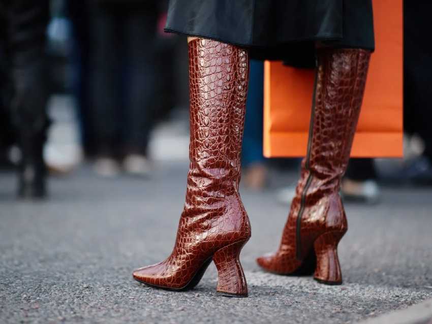 Лаковые ботинки женские - фото модных трендов 2021 года