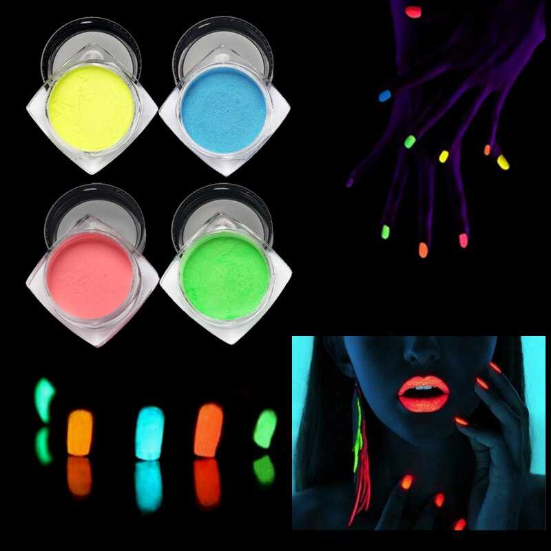 Как пользоваться светящимся порошком для ногтей. что такое флуоресцентный лак? создаем клубный образ