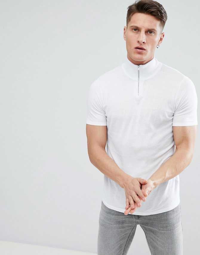 Белая футболка для создания мужского стиля Мужская белая футболка с круглым вырезом Преимущества, сочетание с другой одеждой