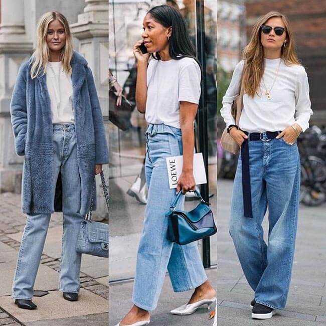 Женские широкие джинсы: 100 фото стилных образов и новинок