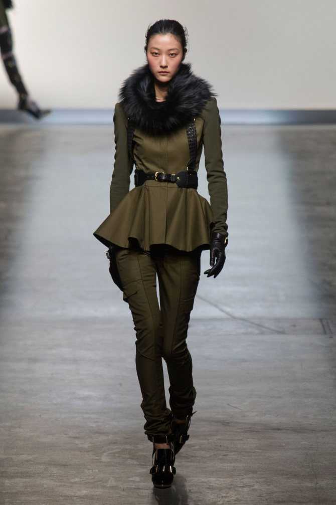 Модная женская одежда в стиле «милитари»-2021