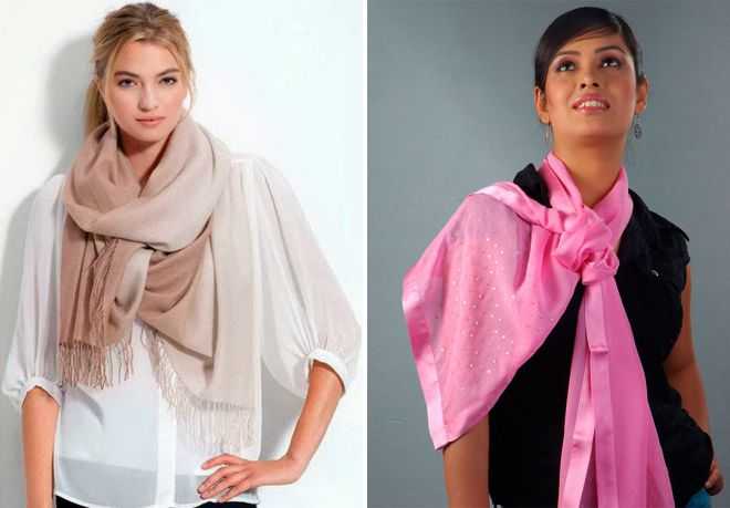 Как завязать теплый шарф зимой ? - модные образы (фото)