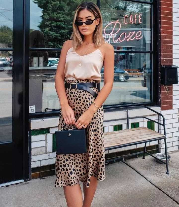 С чем носить леопардовую юбку? правила сочетаний и примеры