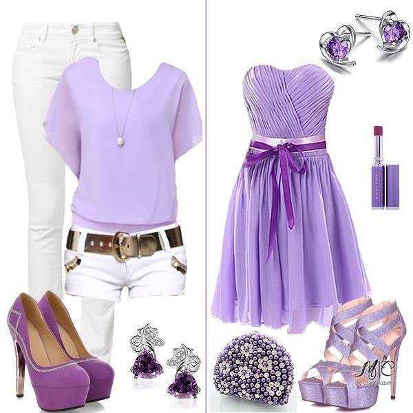Фиолетовые туфли — нарядные и привлекательные