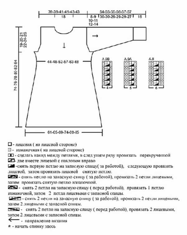Туника крючком: описание и схемы вязания