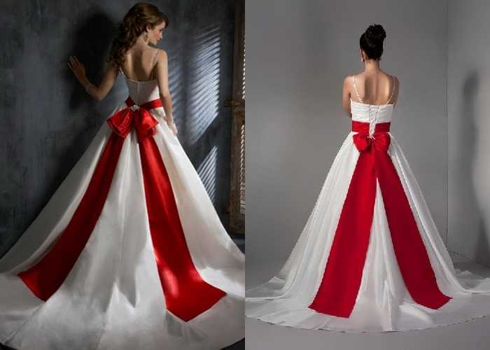 Красное свадебное платье — особый стиль, для особых невест + 65 фото