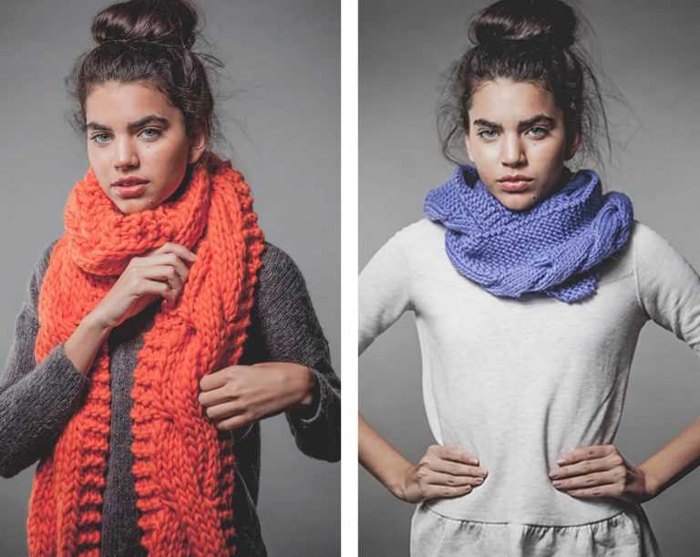 Как правильно одеть шарф хомут