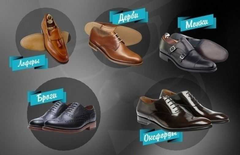 Виды мужской обуви: основы гардероба • intrends