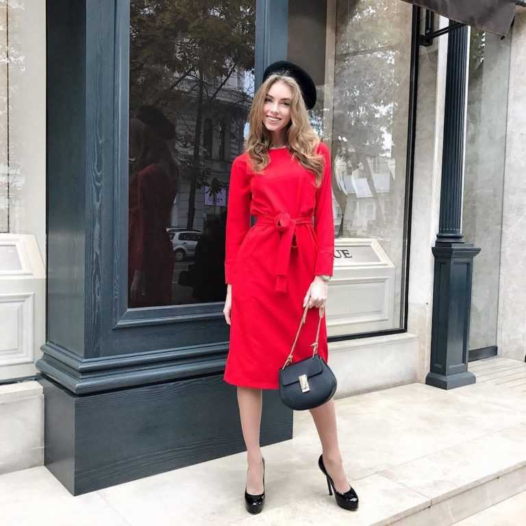Красное платье – с чем носить красное платье?
