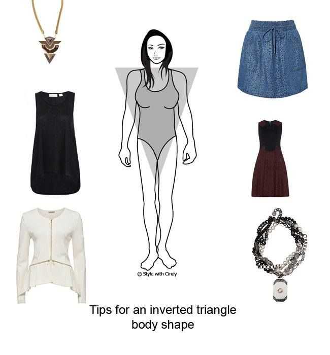 Как подобрать одежду для фигуры перевернутый треугольник