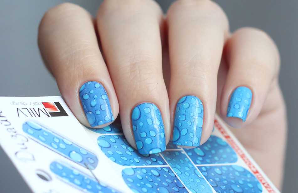 Как сделать маникюр со стекающими каплями воды на ногтях? — modnail.ru