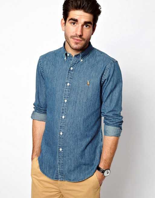 Мужская джинсовая рубашка: лучшие варианты и образы