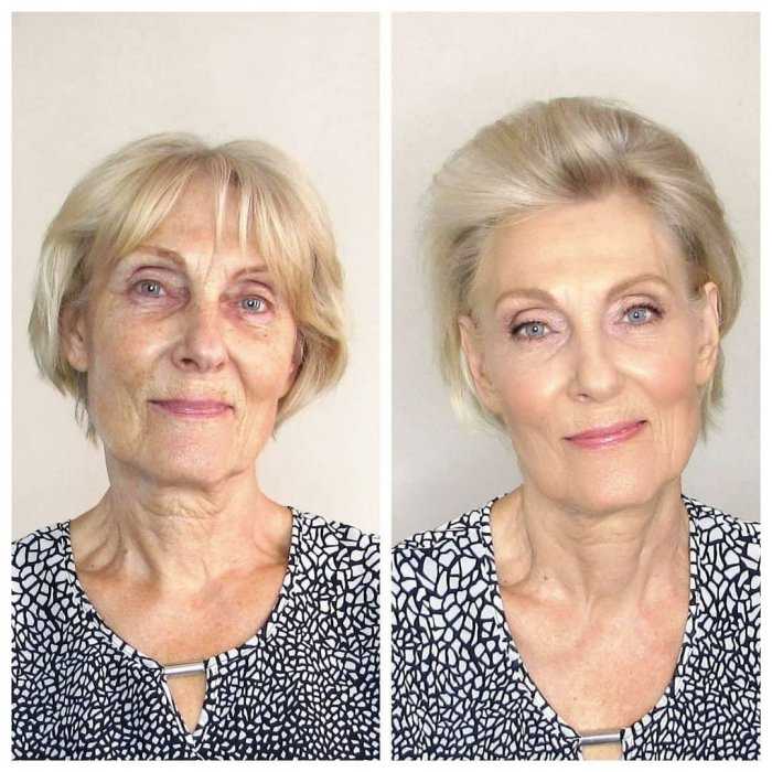 Модный макияж после 45 лет - пошаговое выполнение