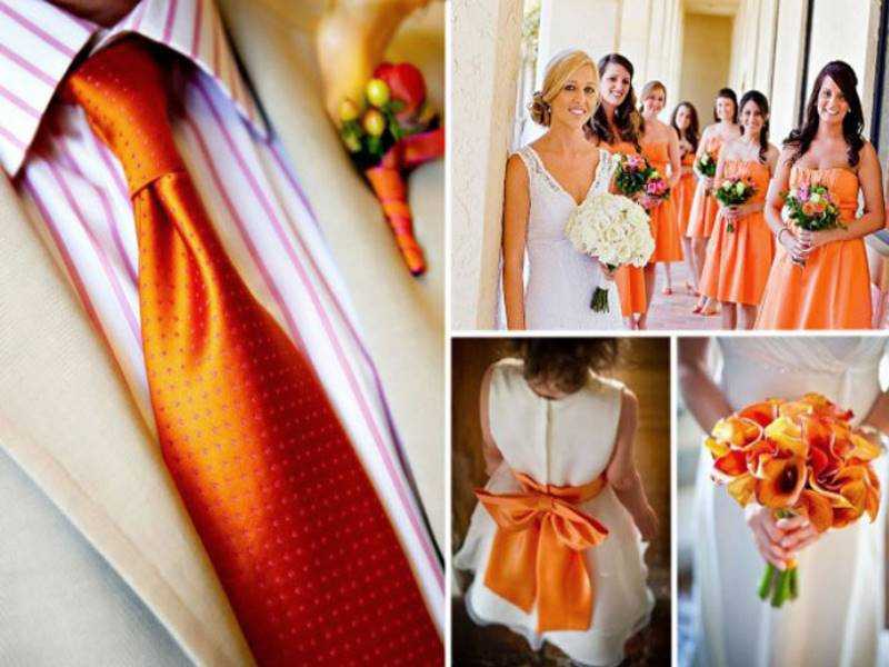 Оранжевое свадебное платье: как выбрать фасон и подходящий оттенок