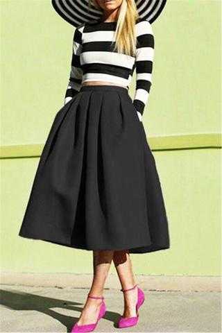 Модная юбка колокол. 80 фото стильных фасонов.