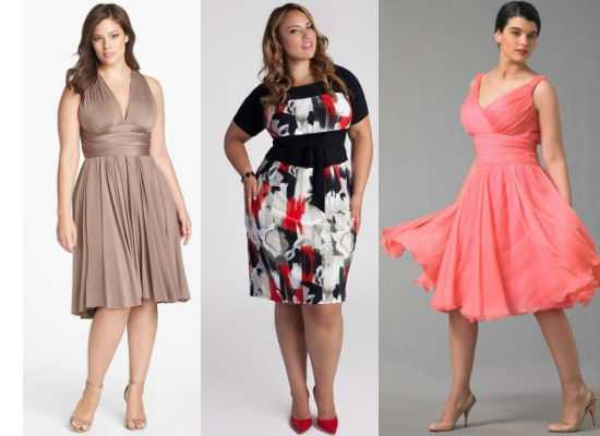 Стильные платья для полных девушек: фото модных образов | модные новинки сезона
