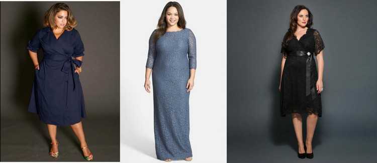 Вечерние платья для полных (100 фото) - новинки, фасоны, модели
