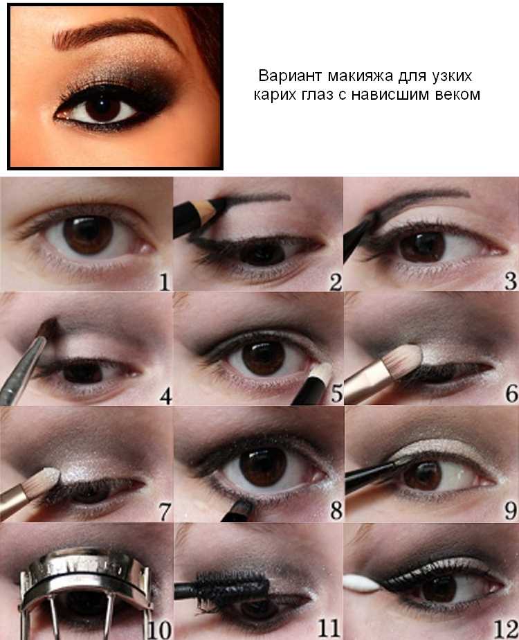 Макияж для глубоко посаженных глаз: пример техники нанесения, наиболее частые ошибки, фото