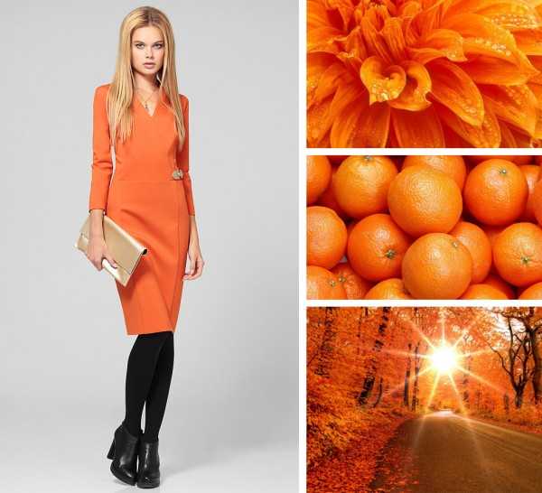 Оранжевое платье – с чем носить модные новинки 2020 года