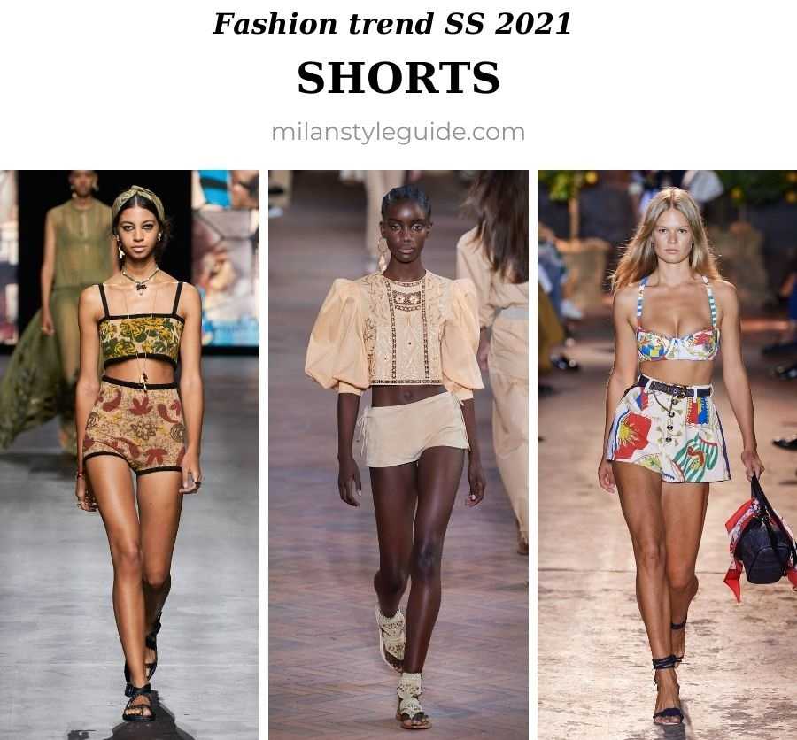 Модные шорты женские 2021