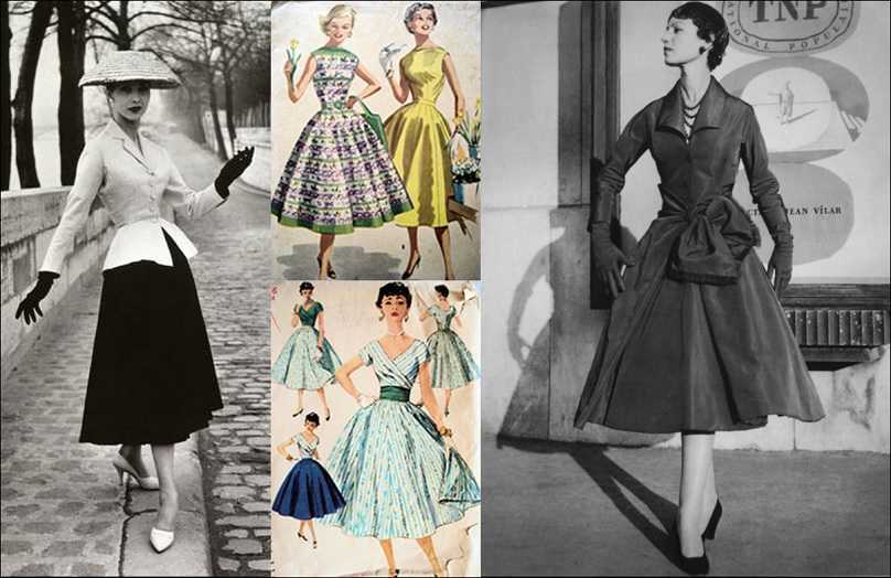 Мода 50-х годов: стиль нью-лук в одежде, фото и примеры