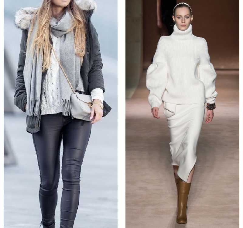 Белый свитер: с чем носить, популярные женские модели, модные образы с фото