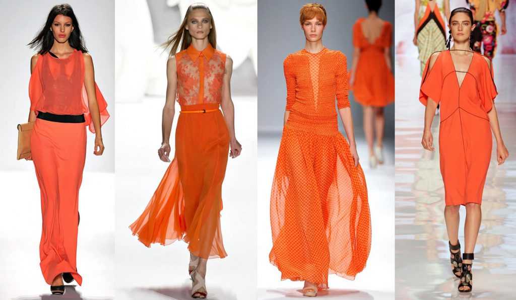 Платье невесты в оранжевом (апельсиновом) цвете: модели, ткани, с чем сочетать