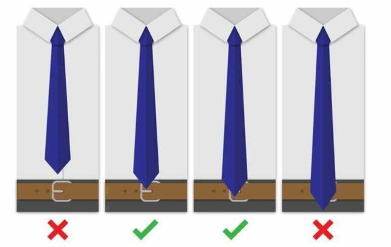 Длина галстука по этикету. какой должна быть длина галстука по этикету?