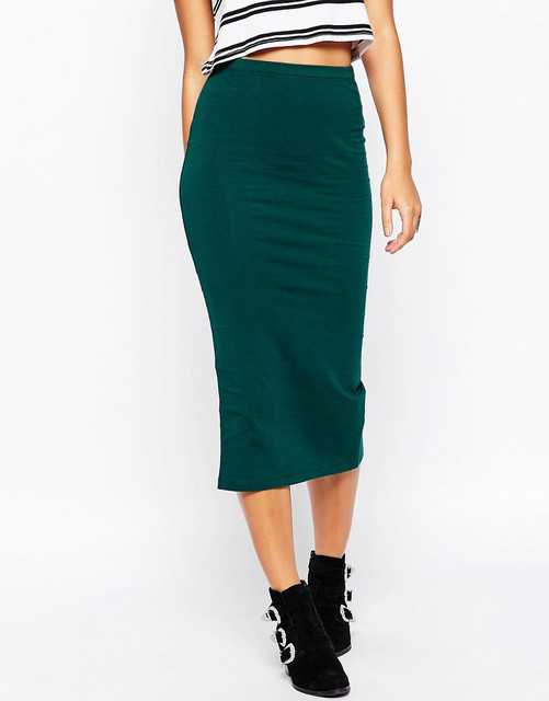 Зеленая юбка – модный тренд (более 30 фото стильных образов)