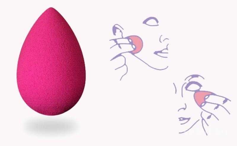Спонж для макияжа в форме яйца