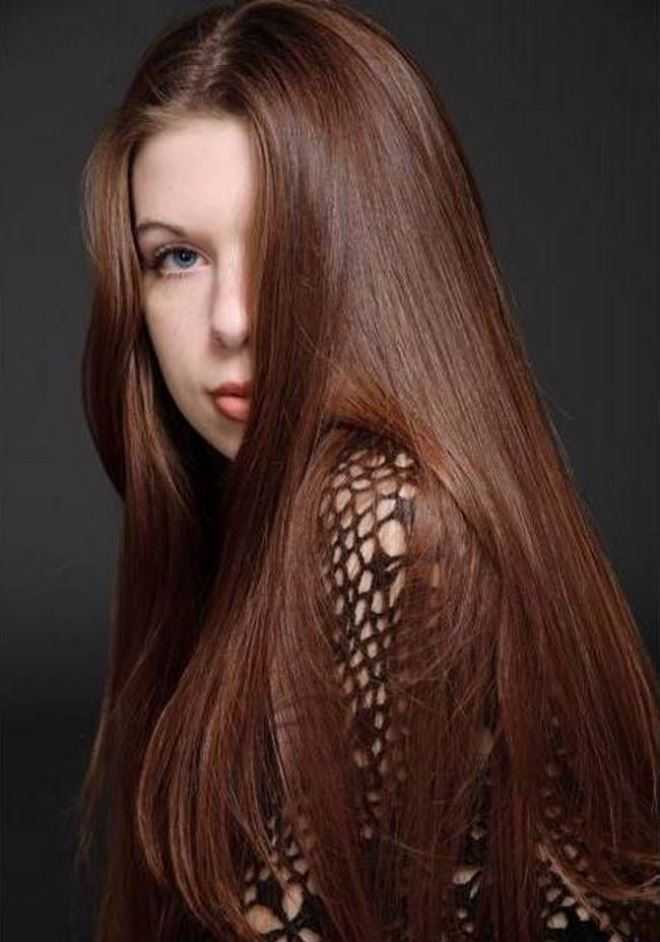 Каштановый цвет волос и его оттенки (50 фото)