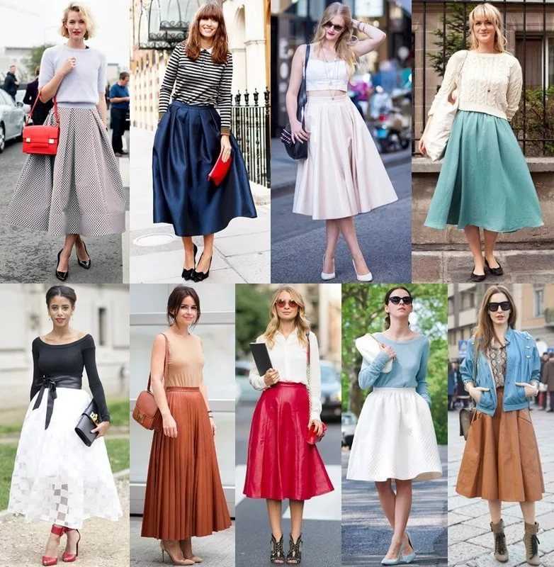 С чем носить юбку миди — элегантный привет в ретро стиле