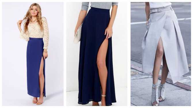Трендовые модели длинных юбок с разрезом, как выбрать и советы стилистов