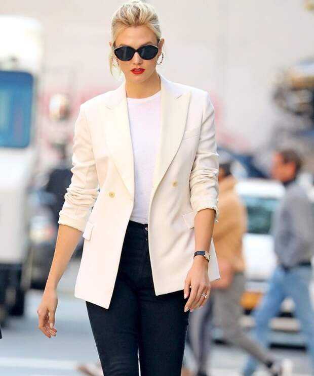 Белый пиджак: с чем носить, модные сочетания