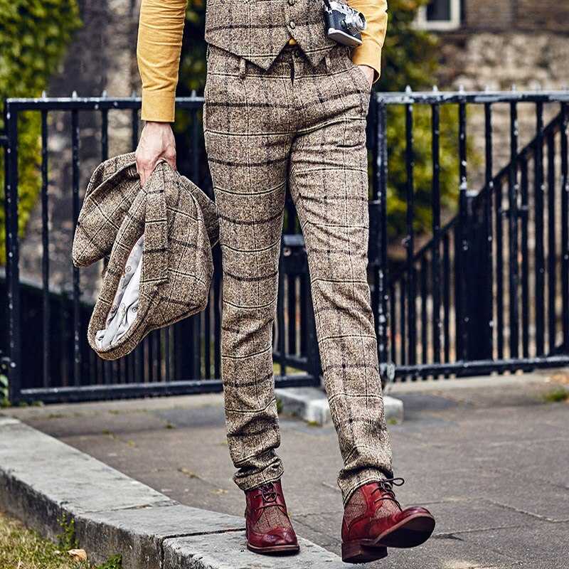 Мужские клетчатые брюки. на какие стилизации стоит сделать ставку?