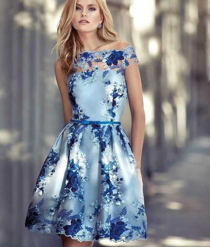 С чем носить синее платье: 40 фото-образов | trendy-u