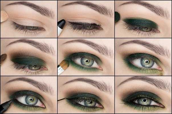 Макияж для зеленых глаз и светлых волос: пошагово с фото, дневной, вечерний