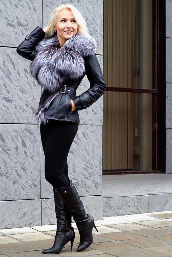 Женские куртки с мехом чернобурки: модные тренды
