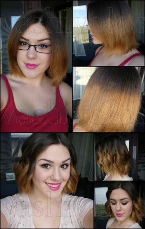 Омбре на короткие волосы: как сделать, фото и видео
