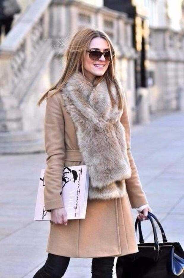 Женское пальто с кожаными рукавами: фото, модели, с чем носить