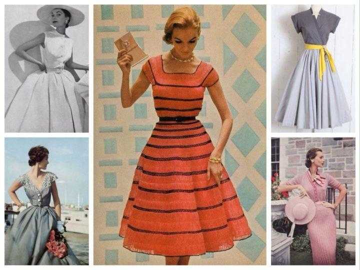 Платья 40х годов фото подборки ключевых фасонов  и современные примеры