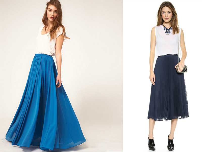 Синие юбки (72 фото): все лучшие фасоны и модели. примеры модных луков