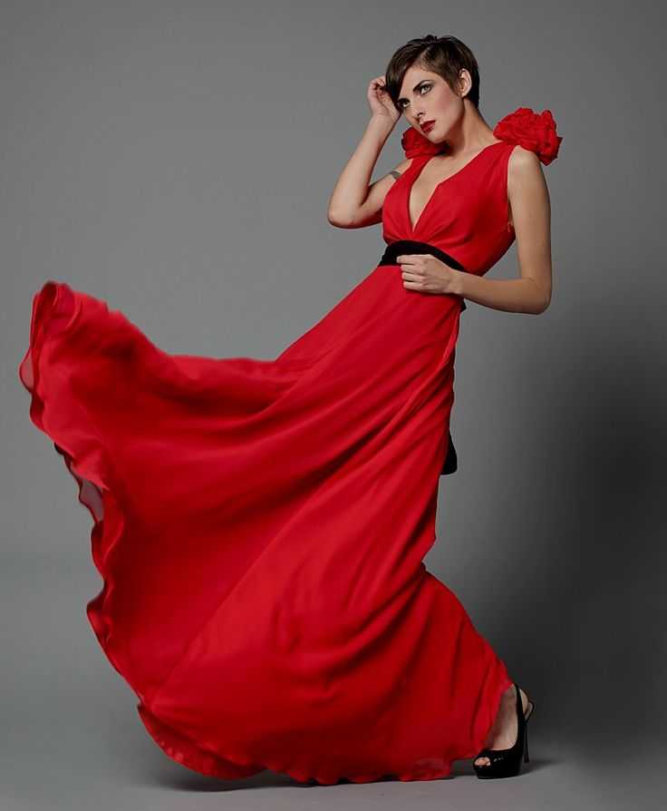Роскошные модели красных платьев для вечерних, деловых и повседневных образов