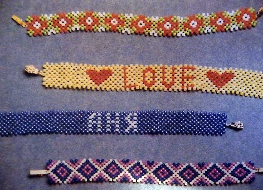 Как сделать браслет из бисера с именем. схемы плетения.