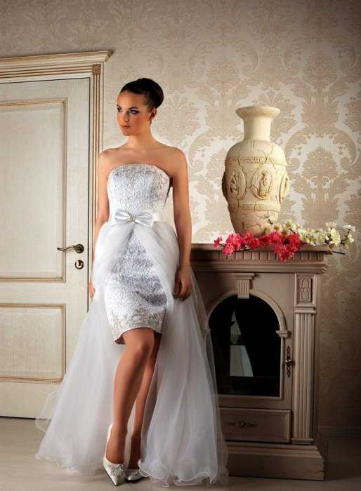 Свадебное платье со съемной юбкой — трансформер